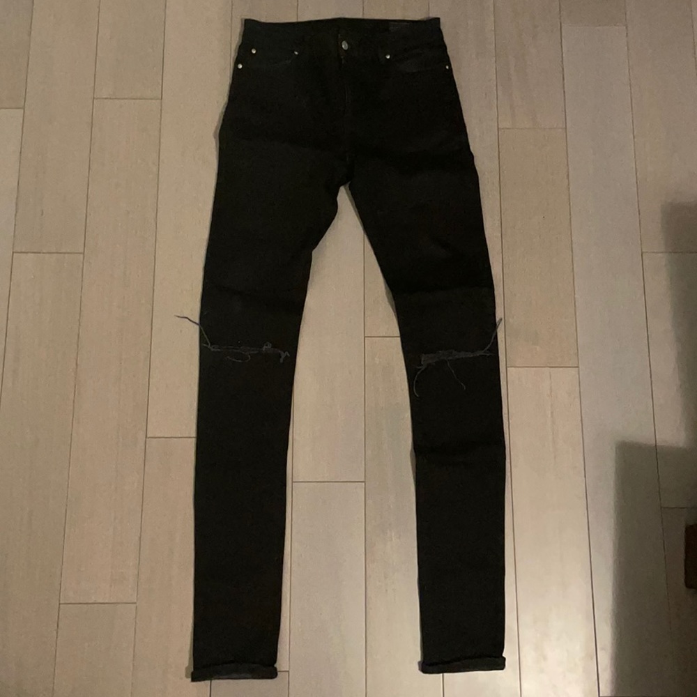 Black Skinny Ripped Jeans by ASOS